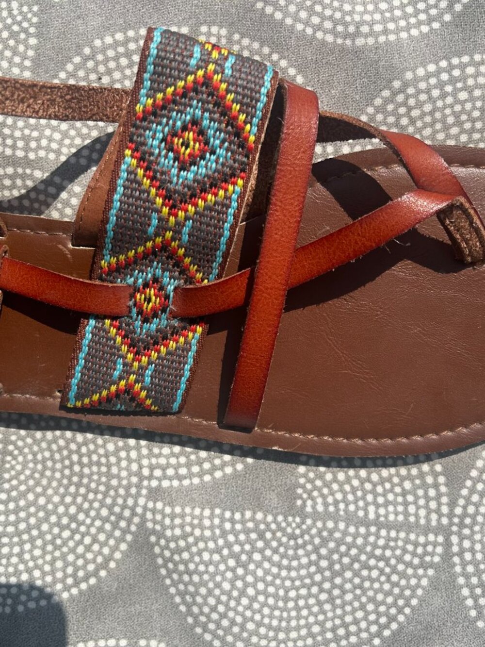 Mossimo Supply Co. Brown Boho Strappy Sandals Women’s 11 - Picture 4 of 5